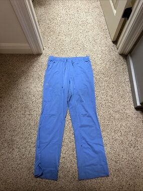 healing hands Light Blue Elastic-Waist Scrub Joggers